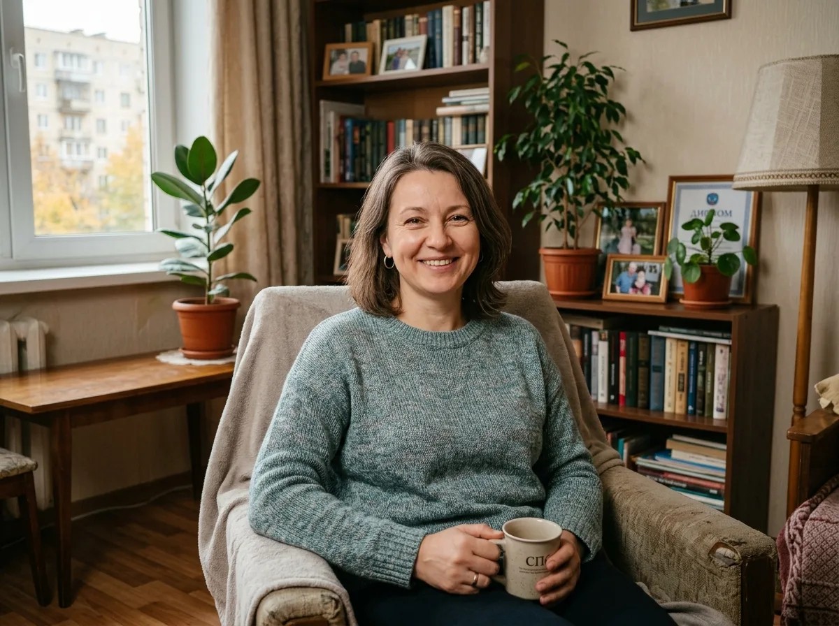 Аватар клиента Светланы Р. из Московского района Санкт-Петербурга — женщина 40-45 лет, домашняя обстановка